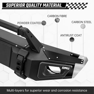 Paraurti Anteriore per Jeep Wrangler JL 2018+ e Gladiator 2020+ con Supporti per Gancio di Traino in Acciaio e Alluminio - Product Image 2