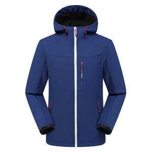 Outdoor <b>Men's</b> Eco-Friendly Waterproof Winter Canvas Nylon Stand Collar Warm Keeping Mountaineering <b>Soft</b> <b>Shell</b> <b>Jacket</b> - Product Image 1