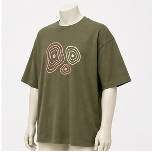 Collection de T-shirts décontractés surdimensionnés en coton 100% tricoté à impression numérique personnalisée 32 TSA-SPT-0032 - Product Image 3