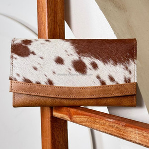 Monedero de mano de cuero de vaca de alta calidad para mujer, tarjetero de cuero genuino personalizado, carteras RFID - Product Image 4