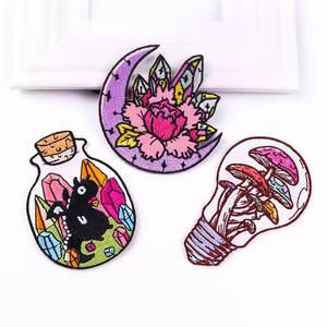 Wholesale Round Embroidery Patches Iron On Sew On Applique <b>Badges</b> for Clothing Hats Jackets Backpacks Caps Factory Supply - Product Image 3