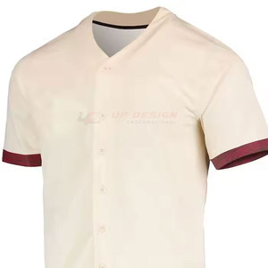 Vente d'usine, prix bas en gros, maillot de baseball respirant à manches courtes, logo personnalisé, design tendance, best-seller - Product Image 4