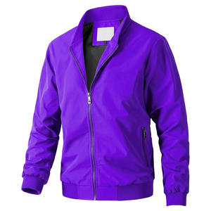 Men’s Oversized Bomber <b>Jacket</b> Custom Streetwear Casual Outerwear Zip Up Windbreaker Relaxed Fit Fashion <b>Jacket</b> for Daily Outdoor - Product Image 1