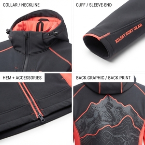 Veste softshell recyclée pour femme, coupe-vent, doublée polaire, pour la randonnée, avec logo personnalisé, Sialkot - Product Image 4