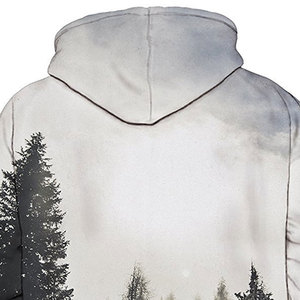 Stylish and Comfortable 100% Cotton Winter Sublimation Hoodies-Customizable Print Design for Sports Teams & <b>Fans</b> Hoodies - Product Image 5