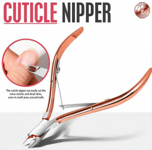 Kit professionnel 4 pièces de manucure et pédicure : mini lime à ongles, coupe-cuticules, outils pour ongles incarnés, rehausseur d'ongles en acier inoxydable - Product Image 6