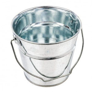 Cubo Metálico Galvanizado Cuadrado al por Mayor, Cubo de Hierro con Asa de Madera, Estilo Vintage, Maceta, Decoración de Jardín, Cubo de Almacenamiento - Product Image 5