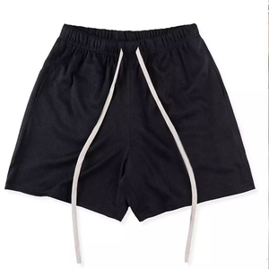 Shorts en polyester uni pour hommes sur mesure, fabrication sur mesure, impression personnalisée, haute qualité, coupe ample, séchage rapide, respirant, pour un style décontracté de rue - Product Image 5