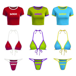 Conjunto de Bikini Sexy con Diseño de Camuflaje Personalizado al por Mayor, Bra y Braguitas de Dos Piezas, Ropa de Playa para Mujer, Fabricante OEM, Pedidos al por Mayor - Product Image 5
