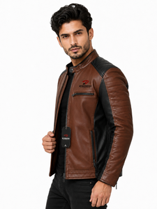 Veste aviateur classique pour homme en cuir d'agneau de qualité supérieure, design multi-poches pour un usage décontracté et en plein air, faible MOQ, vente en gros - Product Image 3