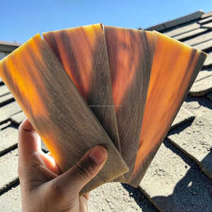 Plaque en corne de buffle naturelle pour lunettes, blanc clair, matériau de qualité supérieure à prix de gros - Product Image 2