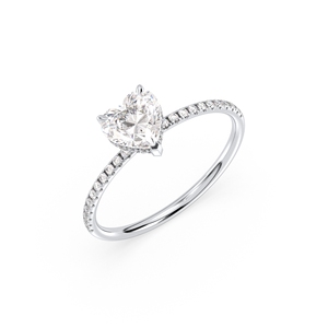 Anillo de compromiso de diamantes cultivados en laboratorio REYES IGI certificados HPHT CVD para mujer, venta al por mayor, oro sólido de 14K, joyería fina para mujer - Product Image 1