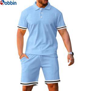 Conjunto de Pantalones Cortos Polo Cómodos y Transpirables Unisex, Nueva Colección de Verano, Conjunto Deportivo Personalizado para Hombre, Talla Grande - Product Image 2