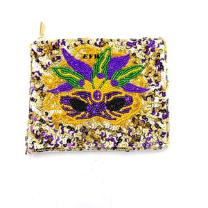 Monedero de moda 2024: Monedero artesanal con cuentas y anillo desmontable para guardar dinero y tarjetas en el día del partido, de Glowin Fashion - Product Image 1