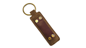 Leather Metal Keychain with Zinc Alloy <b>Key</b> <b>Ring</b> for Promotional Gift Pendant Accessory - Product Image 5