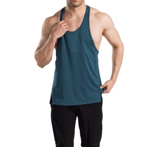 Camisetas Deportivas Personalizadas de Poliéster/Algodón para Hombre, Talla Grande, para Gimnasio, Entrenamiento Muscular, Secado Rápido, Transpirables, sin Mangas - Product Image 1
