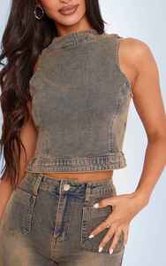 Innovación, Nueva Colección, Texturas Atrevidas y Acabados Artísticos, Venta al por Mayor, Diseño Personalizado, Tops de Mezclilla para Mujer - Product Image 3