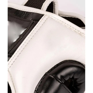 Protector de Cabeza de Cuero Transpirable Rojo para Artes Marciales y Boxeo, Resistente a Impactos, con Cierre de Gancho y Bucle, 16-20 Ventilaciones, Protector Facial para Adultos - Product Image 5