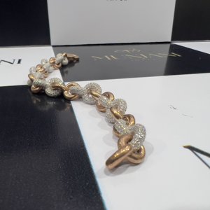 Pulsera de Tenis con Diamantes Redondos con Certificación IGI, Chapada en Oro Rosa, Pulseras Finas para Hombre, Cadena de Eslabones Personalizada, Regalo para Fiesta - Product Image 3