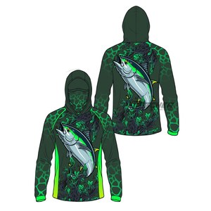 Camisa de Pesca con Capucha, Impermeable, Ligera, Anti-UV 50+, de Secado Rápido y Transpirable para Pescadores en Alta Mar - Product Image 3