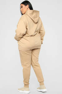 Custom Oversized Hoodie <b>Set</b> Women Casual Fleece Tracksuit Streetwear Supplier USA Fashion Outfit - Product Image 4