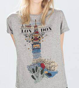 T-shirt à manches courtes à imprimé floral pour femme avec inscription « Make It Real », col rond, coupe ample, style décontracté, printemps-été - Product Image 3