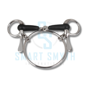 บิตม้าแบบ Pelham ทำจากเหล็กกล้าไร้สนิมคุณภาพสูง พร้อมยางครอบปาก สำหรับขี่ม้าและฝึกม้า - Product Image 2
