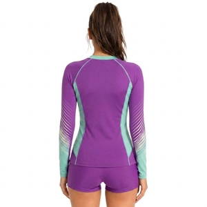 Rashguard à manches longues pour femme, logo personnalisé, imprimé, pour surf et sports nautiques, protection UPF 50+ - Product Image 2