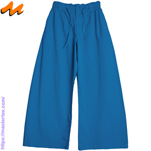 MASTER TEXTILE Pantalon Palazzo large pour femme, écologique, lavable, respirant, avec cordon de serrage en tissu, idéal pour les fêtes - Product Image 1