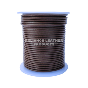 2mm Dark Brown Leather Cord Handmade Rope for Macrame Bracelet <b>Necklace</b> Soft <b>Thin</b> Leather Cord 2mm Round Rope for Jewelry DIY - Product Image 2