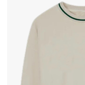Sudadera Casual de Manga Larga con Cuello Redondo y Ribete en Contraste Verde Crema para Mujer, Ropa al por Mayor 2026 - Product Image 4