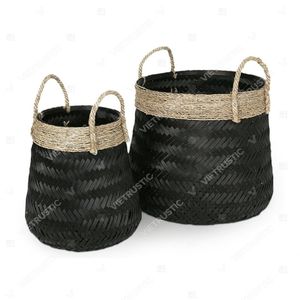 THE COLLAR COLLECTION ตะกร้าเก็บของปรับขนาดได้ ตะกร้าหวายไม้ไผ่ ผลิตภัณฑ์จัดระเบียบบ้าน หมวดหมู่สินค้าสำหรับบ้าน - Product Image 4