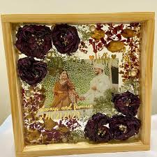 Marco de Fotos de Resina con Incrustaciones de Madreperla Natural para Decoración de Mesa en Interiores, Fabricación de Marcos de Resina Hechos a Mano - Product Image 2