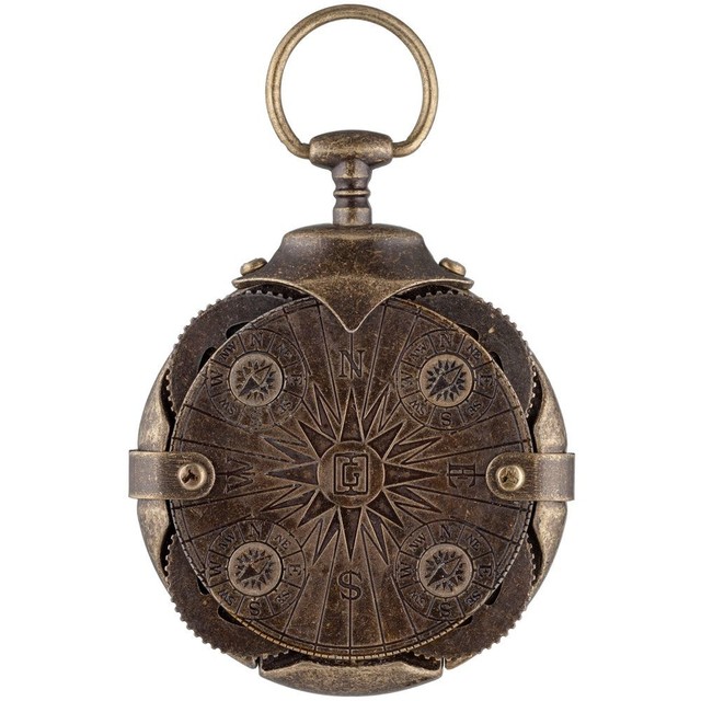 Compass, Antique Gold USB Flash Drive, 64 GB, USB 3.0