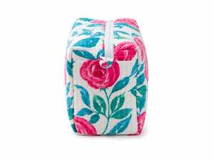 Vintage Bohemian Tassel Embroidered Cotton Fashion Waterproof Zipper Soft Handle Eco-Friendly <b>Makeup</b> <b>Case</b> Travel Pouch Rajasthan - Product Image 1