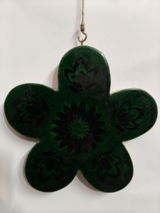 Estrella de madera con resina epoxi, estrella colgante de madera - Product Image 6