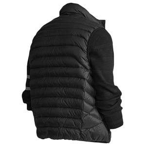 Gilet matelassé décontracté en toile pour homme, couleur unie, respirant, épais, avec fermeture éclair, prix de gros - Product Image 2
