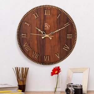 Reclaimed Wood Rustic <b>Wall</b> <b>Clock</b> Handcrafted Farmhouse Style Wholesale - Product Image 2