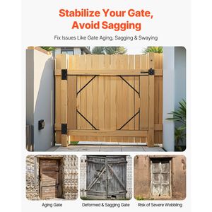 Kit Hardware Personalizzabile per Staffa Angolare Anti-Perdita di Tensione per Cancello con Chiusura a Scatto e Blocco per Telaio Cancello con Corda - Product Image 2