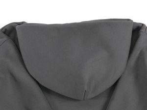 Vente en gros de sweats à capuche unisexes 100% coton pour l'hiver, personnalisables, surdimensionnés, couleur ardoise, avec impression numérique et finition teinte unie - Product Image 3