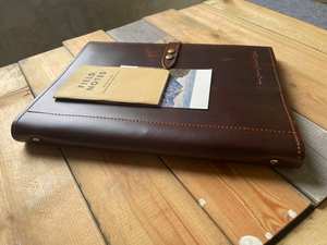 Couverture de carnet en cuir vintage faite à la main, étui pour journal rechargeable, porte-carnet d'écriture NBC-0042 - Product Image 4