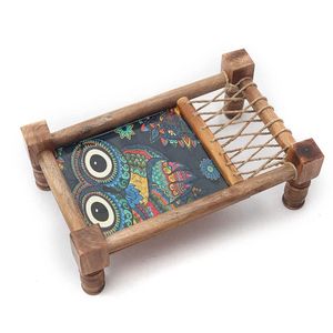 Design Wooden charpai <b>Tray</b> Handmade Wooden <b>Tray</b> Indian Serving <b>Tray</b> charpai <b>decorative</b> <b>tray</b> - Product Image 5