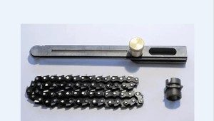 Juego de cadena de mortajar para trabajar la madera y ancho de piñón 17mm Longitud 1,3/4 pulgadas y 36 eslabones en Material MS - Product Image 2