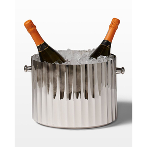Seau à glace en acier inoxydable, design moderne et rond, résistant à la rouille, refroidisseur de boissons pour fêtes, hôtels et bars, seau à bouteilles de vin - Product Image 4