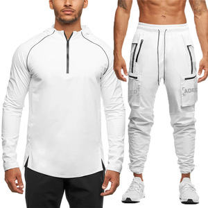 Pantalon de jogging noir pour homme à séchage rapide avec boucle porte-serviette, taille élastique, poches latérales, coupe décontractée longueur pleine pour l'été - Product Image 5