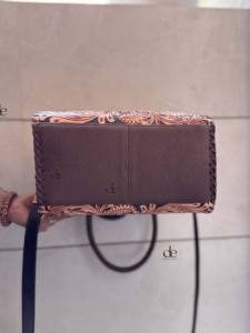 Bolso de Mano de Cuero Tallado a Mano de Alta Calidad, Estilo Bohemio Gitano, Bolso de Hombro Hecho a Mano, Estilo Occidental, para Mujer - Product Image 3