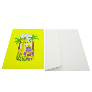 Carte pop-up 3D amusante, collection sur le thème des animaux colorés, cartes de vœux 3D, cartes de vœux faites à la main, artisanat en papier - Product Image 5
