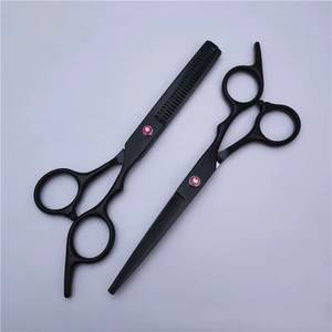 Ensemble de ciseaux de coiffure professionnels Morje Surgical, peigne, lames en acier inoxydable, pour droitiers, manche long, 28 dents, légers - Product Image 5