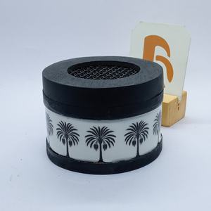 Brûleur d'encens carré en bambou fait main, diffuseur d'aromathérapie avec dessus en métal noir, parfum d'ambiance naturel pour la maison et l'hôtel - Product Image 5