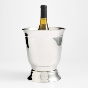 Seau à glace en acier inoxydable, design minimaliste rond, résistant à la rouille, bac à boissons, refroidisseur de fête, porte-bouteille de vin - Product Image 2